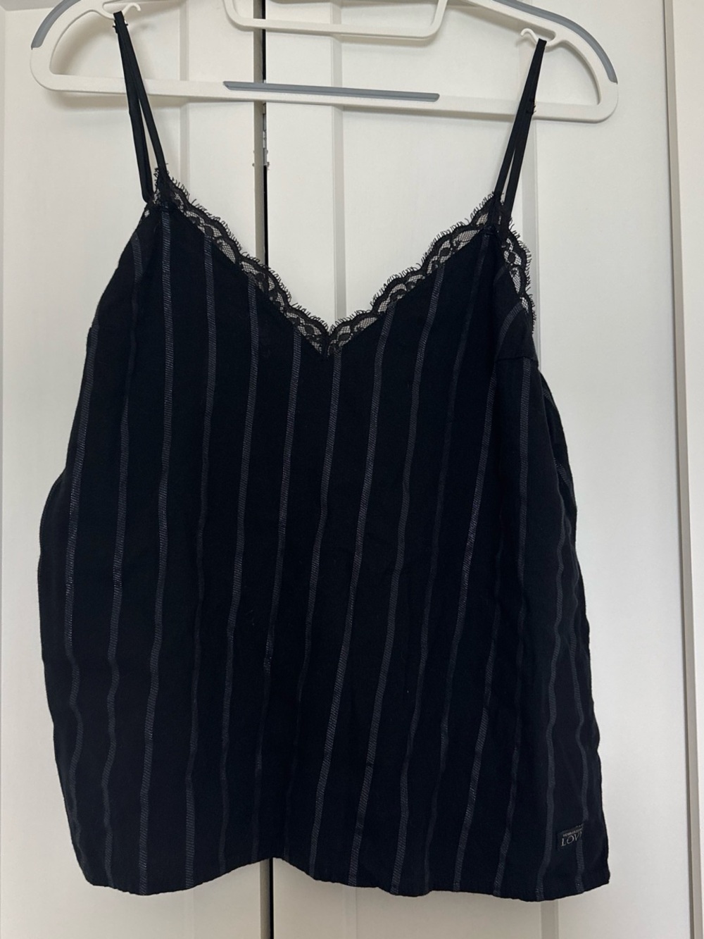 Victoria's Secret Black Lace Trim Cami